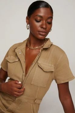 GA-SALE Jumpsuits FIT FOR SUCCESS JUMPSUIT | KHAKI005