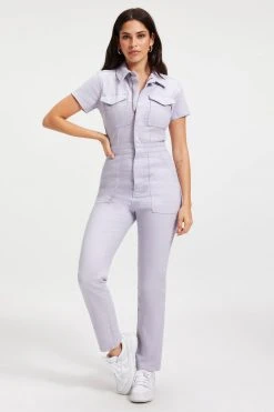 GOOD AMERICAN FIT FOR SUCCESS JUMPSUIT | LILAC MIST001 Jumpsuits