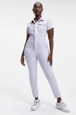 GOOD AMERICAN FIT FOR SUCCESS JUMPSUIT | LILAC MIST001 Jumpsuits