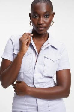 GOOD AMERICAN FIT FOR SUCCESS JUMPSUIT | LILAC MIST001 Jumpsuits