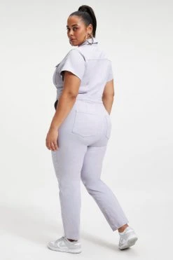 GOOD AMERICAN FIT FOR SUCCESS JUMPSUIT | LILAC MIST001 Jumpsuits