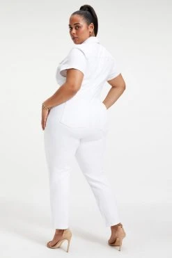 GOOD AMERICAN Jumpsuits FIT FOR SUCCESS JUMPSUIT | WHITE001