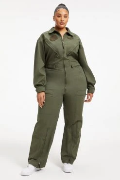GOOD AMERICAN FLIGHT SUIT | FERNGREEN