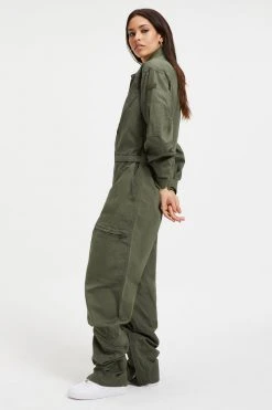 GOOD AMERICAN FLIGHT SUIT | FERNGREEN