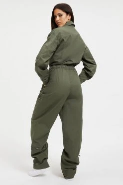 GOOD AMERICAN FLIGHT SUIT | FERNGREEN