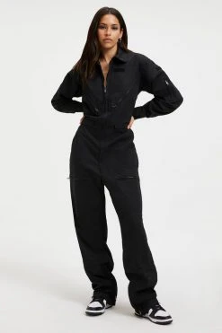 GOOD AMERICAN FLIGHT SUIT | BLACK001