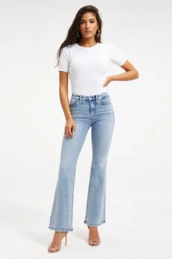 GOOD AMERICAN GOOD LEGS FLARE SPLIT POCKETS | INDIGO131