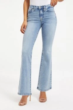 GOOD AMERICAN GOOD LEGS FLARE SPLIT POCKETS | INDIGO131