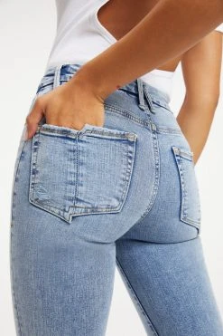 GOOD AMERICAN GOOD LEGS FLARE SPLIT POCKETS | INDIGO131