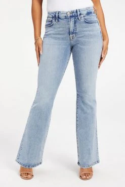 GOOD AMERICAN GOOD LEGS FLARE SPLIT POCKETS | INDIGO131