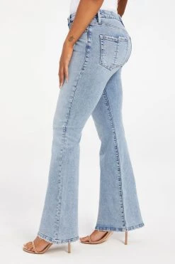 GOOD AMERICAN GOOD LEGS FLARE SPLIT POCKETS | INDIGO131