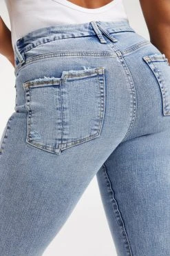 GOOD AMERICAN GOOD LEGS FLARE SPLIT POCKETS | INDIGO131