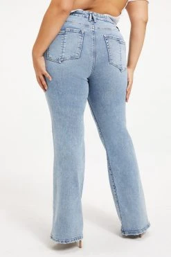 GOOD AMERICAN GOOD LEGS FLARE SPLIT POCKETS | INDIGO131