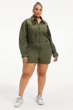 GOOD AMERICAN FLIGHT SUIT | FERNGREEN001 Jumpsuits