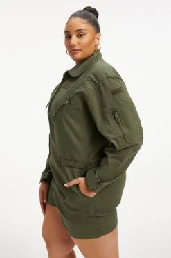 GOOD AMERICAN FLIGHT SUIT | FERNGREEN001 Jumpsuits