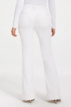 GOOD AMERICAN GOOD FLARE TROUSER HEM | WHITE001