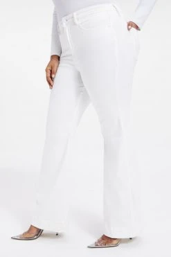 GOOD AMERICAN GOOD FLARE TROUSER HEM | WHITE001