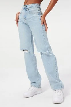 Promo ๐ GOOD AMERICAN High Waisted GOOD '90S | BLUE542 โญ 21 GOOD AMERICAN High Waisted GOOD '90S | BLUE542