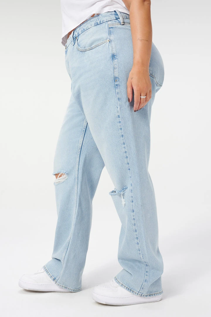 Promo ๐ GOOD AMERICAN High Waisted GOOD '90S | BLUE542 โญ 4 GOOD AMERICAN High Waisted GOOD '90S | BLUE542