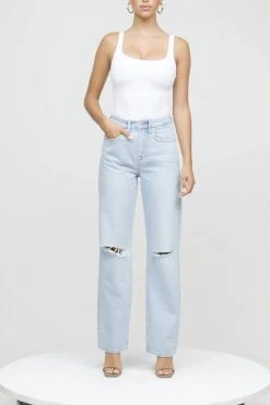 Promo ๐ GOOD AMERICAN High Waisted GOOD '90S | BLUE542 โญ 25 GOOD AMERICAN High Waisted GOOD '90S | BLUE542