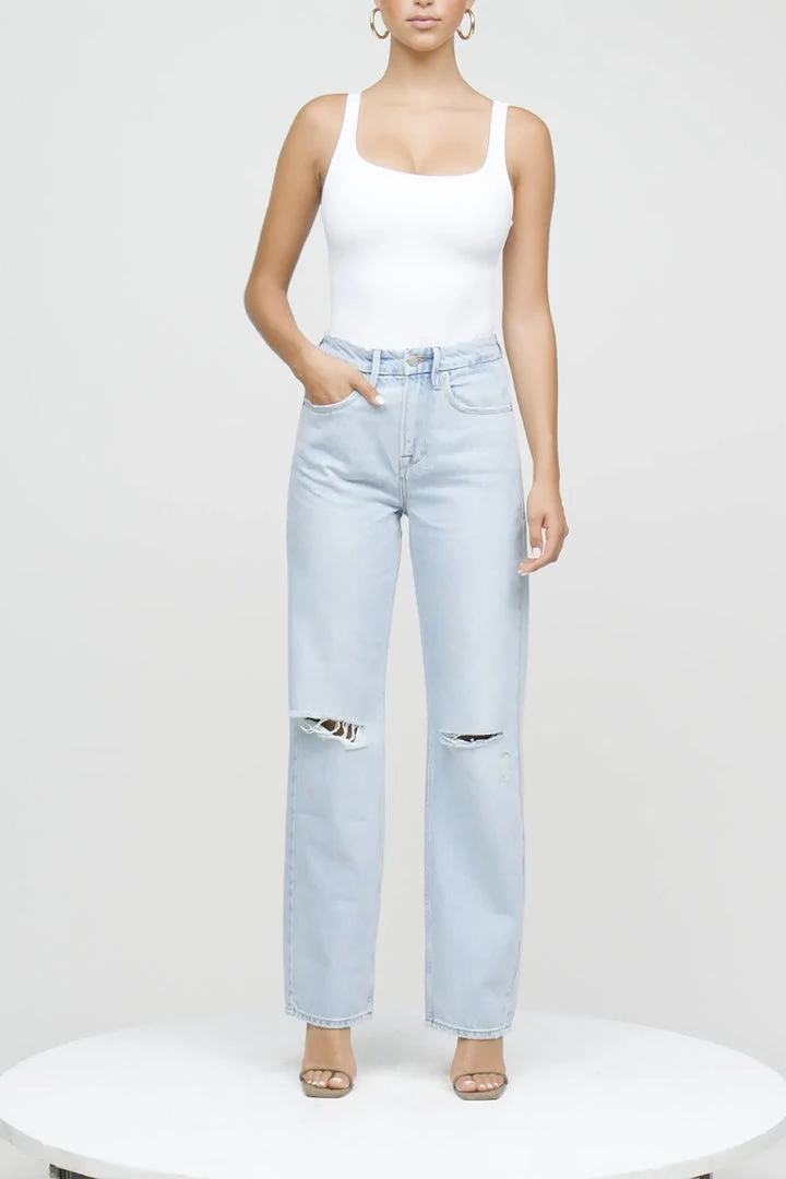 Promo ๐ GOOD AMERICAN High Waisted GOOD '90S | BLUE542 โญ 13 GOOD AMERICAN High Waisted GOOD '90S | BLUE542