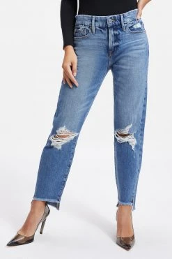 GOOD AMERICAN GOOD GIRLFRIEND W/ SIDE STEP | BLUE448 Straight