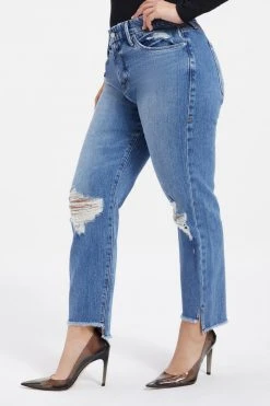 GOOD AMERICAN GOOD GIRLFRIEND W/ SIDE STEP | BLUE448 Straight