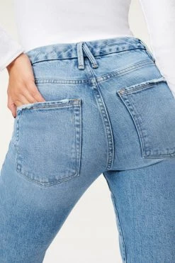 GOOD AMERICAN THE WEEKENDER JEAN | BLUE864