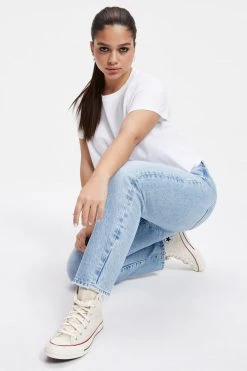 GOOD AMERICAN Straight GOOD GIRLFRIEND PETITE | INDIGO026