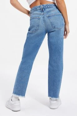 GOOD AMERICAN GOOD GIRLFRIEND PETITE | BLUE942 Relaxed