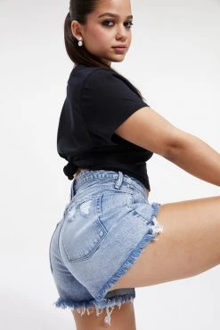 GOOD AMERICAN GOOD GIRLFRIEND SHORT | INDIGO108