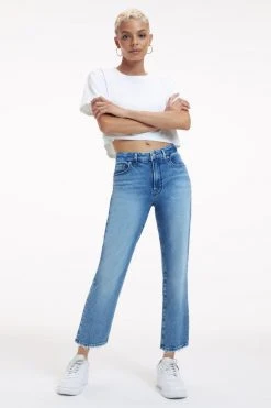GOOD AMERICAN GOOD ICON CROP | INDIGO260 Brand New Denim