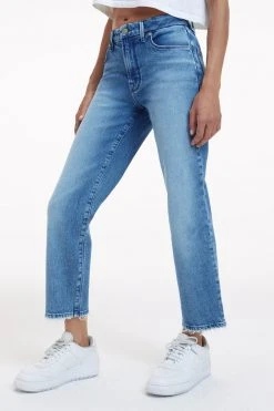 GOOD AMERICAN GOOD ICON CROP | INDIGO260 Brand New Denim