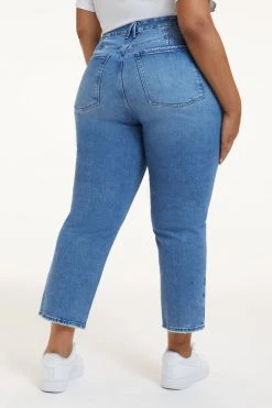 GOOD AMERICAN GOOD ICON CROP | INDIGO260 Brand New Denim