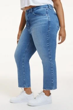 GOOD AMERICAN GOOD ICON CROP | INDIGO260 Brand New Denim