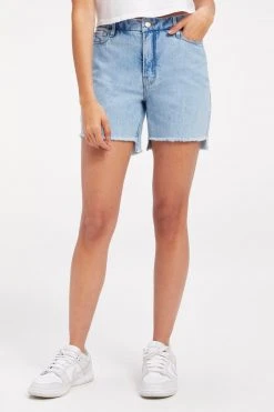 GOOD AMERICAN High Waisted GOOD ICON SHORT JEANS REDESIGN| INDIGO279