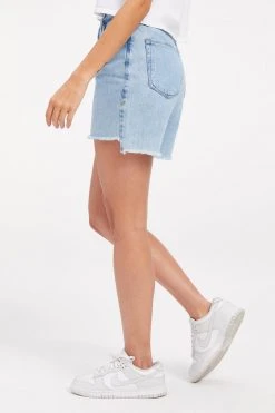 GOOD AMERICAN High Waisted GOOD ICON SHORT JEANS REDESIGN| INDIGO279