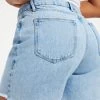 GOOD AMERICAN High Waisted GOOD ICON SHORT JEANS REDESIGN| INDIGO279