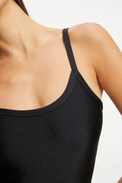 GOOD AMERICAN Jumpsuits COMPRESSION BIKER CATSUIT | BLACK001