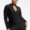 GOOD AMERICAN COMPRESSION CATSUIT | BLACK001 Jumpsuits