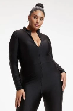 GOOD AMERICAN COMPRESSION CATSUIT | BLACK001 Jumpsuits