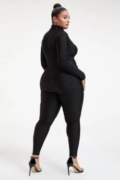 GOOD AMERICAN COMPRESSION CATSUIT | BLACK001 Jumpsuits