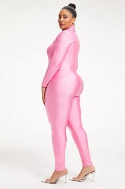 GOOD AMERICAN Jumpsuits COMPRESSION CATSUIT | SORORITY PINK003
