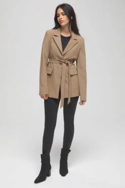 GA-SALE TRENCH BLAZER | CAMEL003 Tops