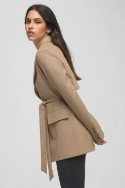 GA-SALE TRENCH BLAZER | CAMEL003 Tops