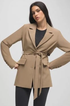 GA-SALE TRENCH BLAZER | CAMEL003 Tops
