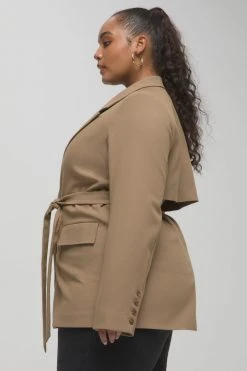 GA-SALE TRENCH BLAZER | CAMEL003 Tops