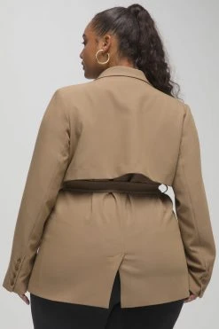 GA-SALE TRENCH BLAZER | CAMEL003 Tops