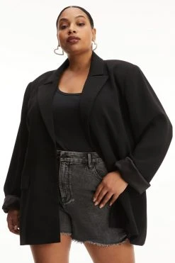 GOOD AMERICAN BOYFRIEND BLAZER | BLACK001 Good '90s