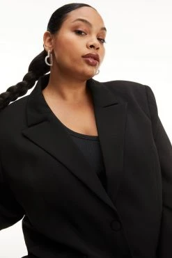 GOOD AMERICAN BOYFRIEND BLAZER | BLACK001 Good '90s